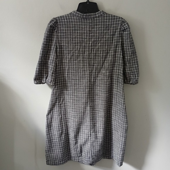 J.Crew Women's Size Xs Small Dress Flannel Checkered Puff Sleeve Pockets Buttons - Picture 13 of 15